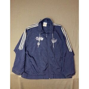 Adidas Boston Celtics Bay State Games Windbreaker Jacket Mens Large Blue NBA
